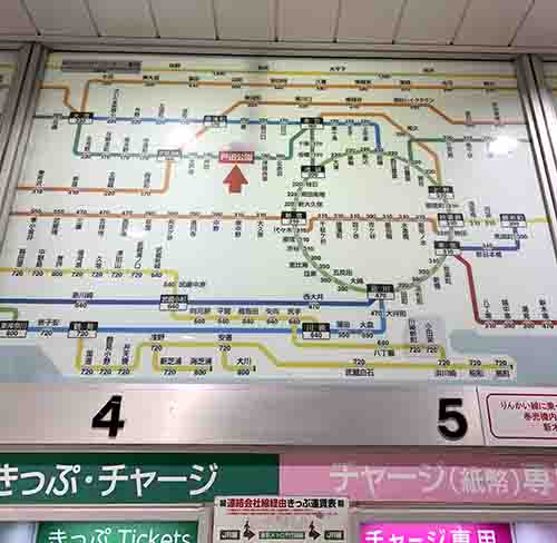 電車の路線図